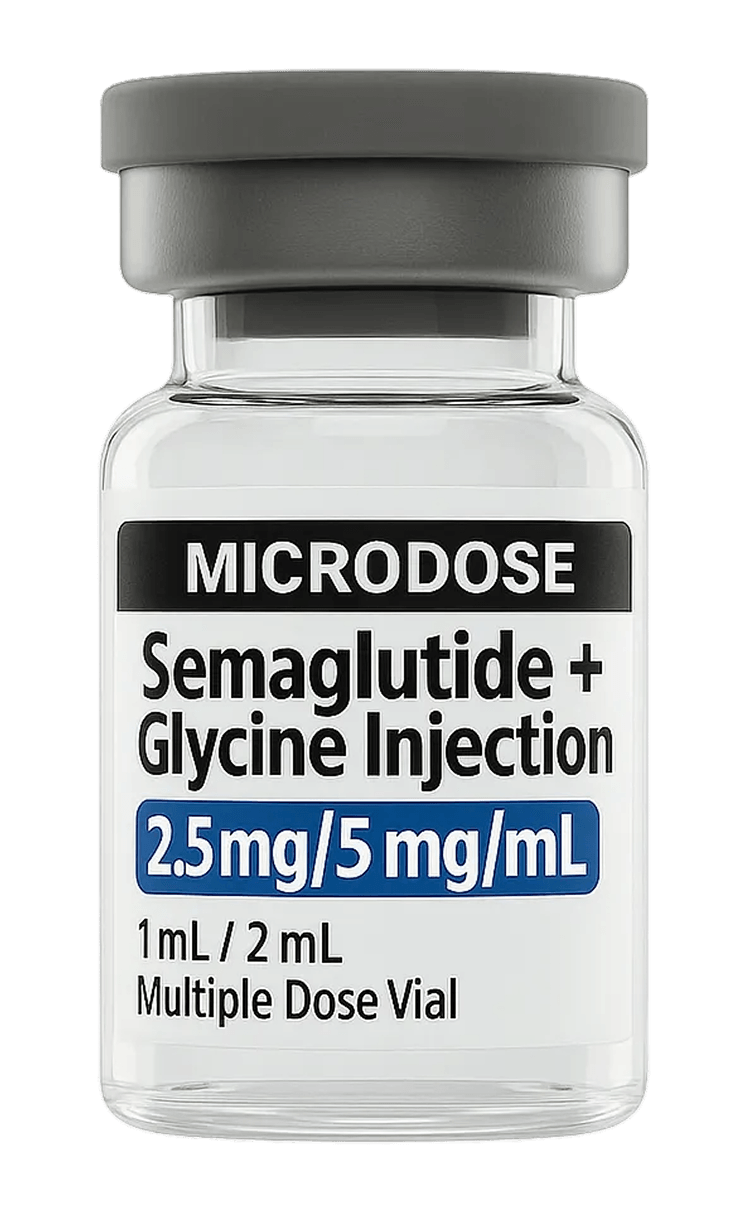 Compounded Semaglutide + Glycine (Microdose) vial